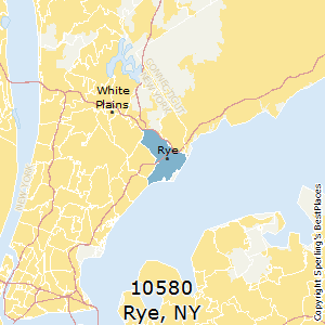 Rye,New York County Map