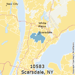 Scarsdale,New York County Map