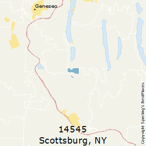 Scottsburg,New York County Map
