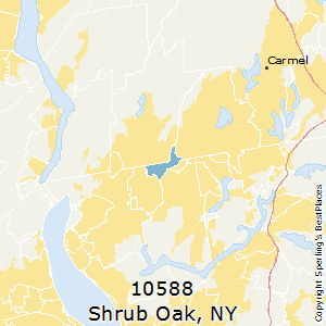 Shrub_Oak,New York County Map