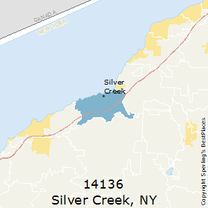 Silver_Creek,New York County Map