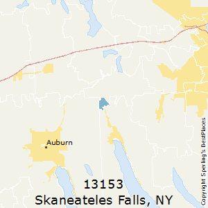 Skaneateles_Falls,New York County Map