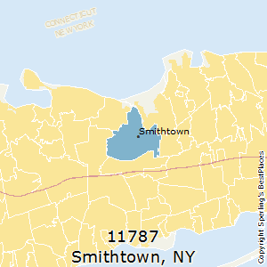 Smithtown,New York County Map