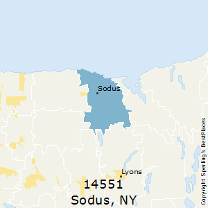 Sodus,New York County Map