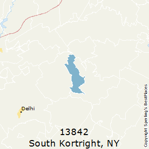 South_Kortright,New York County Map