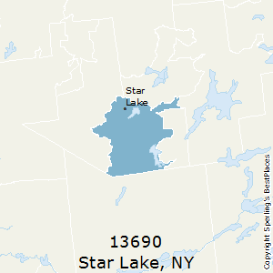 Star_Lake,New York County Map