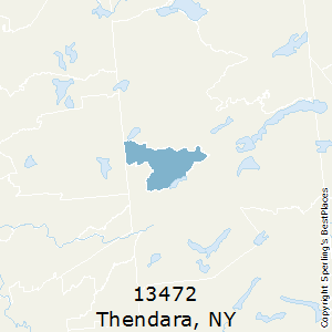 Thendara,New York County Map