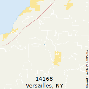 Versailles,New York County Map