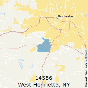 West_Henrietta,New York County Map