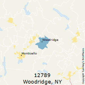 Woodridge,New York County Map