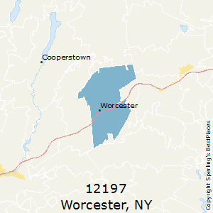 Worcester,New York County Map