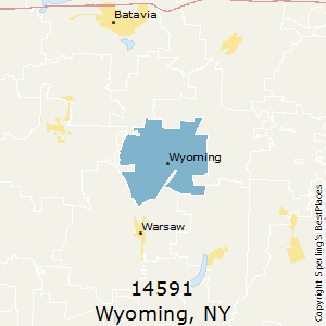 Wyoming,New York County Map