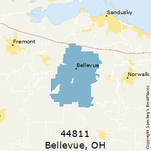Bellevue Ohio County Map Best Places To Live In Bellevue (Zip 44811), Ohio