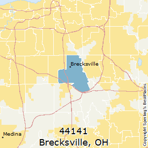 Brecksville,Ohio(44141) Zip Code Map