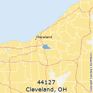 Cleveland,Ohio(44127) Zip Code Map