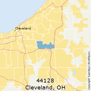 Cleveland,Ohio(44128) Zip Code Map