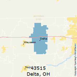 Delta,Ohio County Map