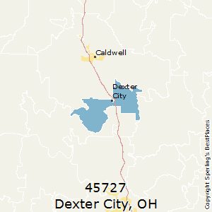 Dexter_City,Ohio County Map
