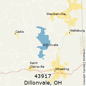 Dillonvale,Ohio County Map