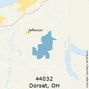 Dorset,Ohio County Map