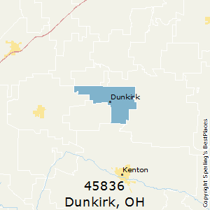 Dunkirk,Ohio County Map