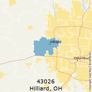 Hilliard,Ohio(43026) Zip Code Map