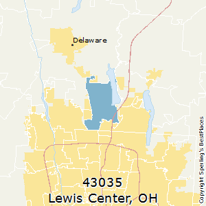 Lewis_Center,Ohio County Map