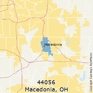 Macedonia,Ohio County Map