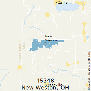 New_Weston,Ohio County Map