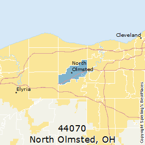 North_Olmsted,Ohio County Map
