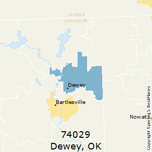 Dewey,Oklahoma County Map