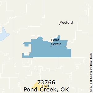 Pond_Creek,Oklahoma County Map