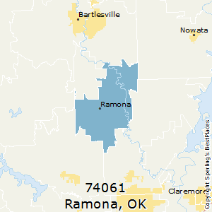 Ramona,Oklahoma County Map