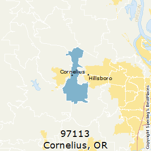 Cornelius,Oregon County Map