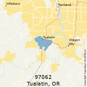 Tualatin,Oregon(97062) Zip Code Map