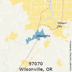 Wilsonville,Oregon County Map