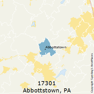 Abbottstown,Pennsylvania County Map