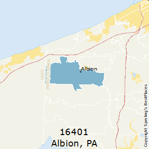 Albion,Pennsylvania County Map