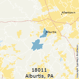 Alburtis,Pennsylvania County Map