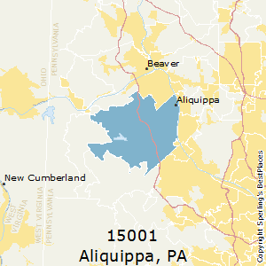 Aliquippa,Pennsylvania County Map