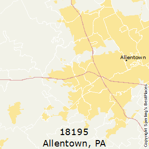 Allentown,Pennsylvania County Map