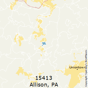 Allison,Pennsylvania County Map