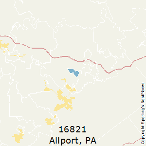 Allport,Pennsylvania County Map