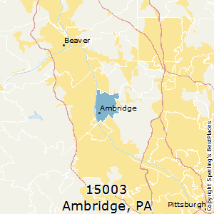 Ambridge,Pennsylvania County Map