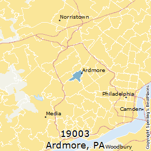 Ardmore,Pennsylvania County Map