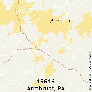Armbrust,Pennsylvania County Map
