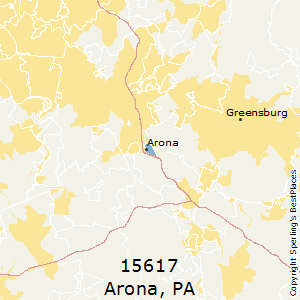 Arona,Pennsylvania County Map