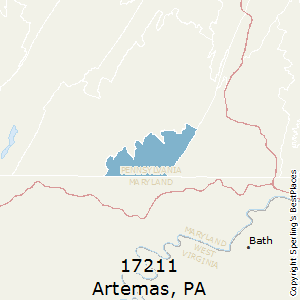Artemas,Pennsylvania County Map