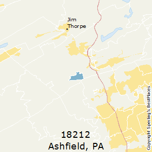 Ashfield,Pennsylvania County Map