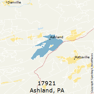 Ashland,Pennsylvania County Map